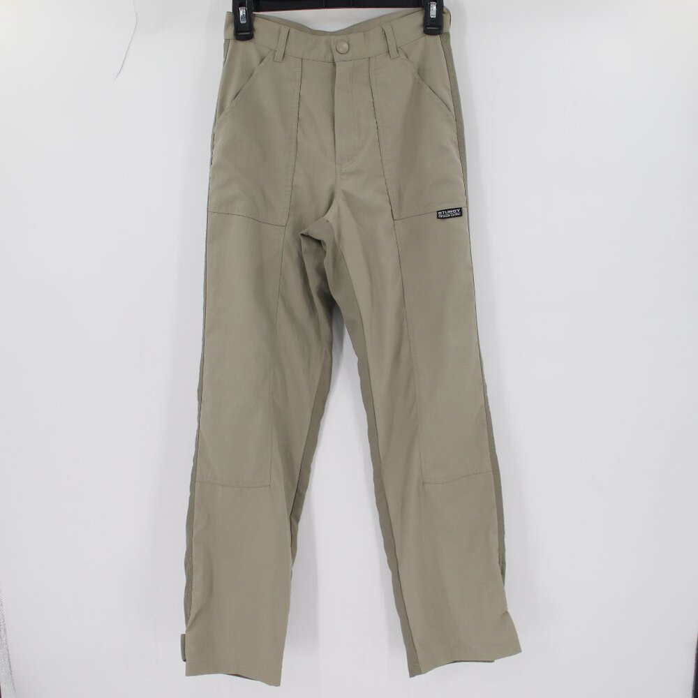Y2K Vintage Stussy Pants Womens 3 26x30 Nylon Cargo Two Tone High Rise Straight